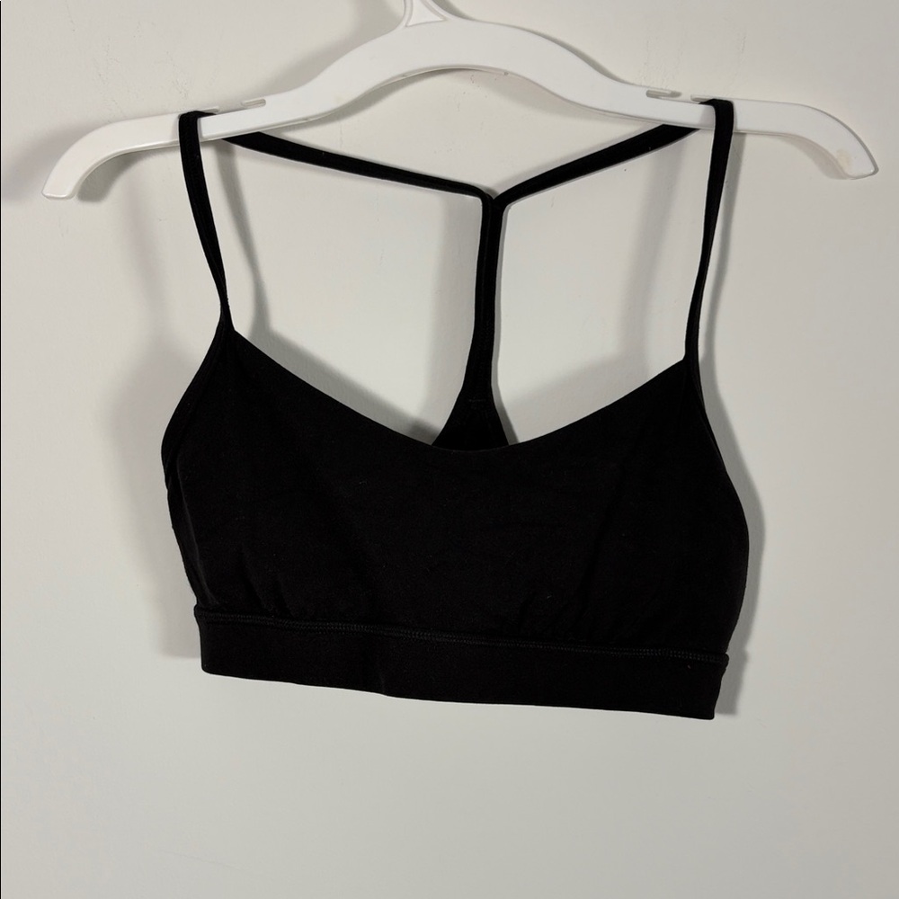 Lululemon Flow Y Bra Nulu Light Support, A–C Cups - Size 6- Black - Picture 3 of 5